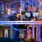 Red White and Blue Lights, Connectable Led String Lights Outdoor Waterproof, 4th of July Decoration Lights for Independence Day Resurgence Decorations, EXS-S-0200